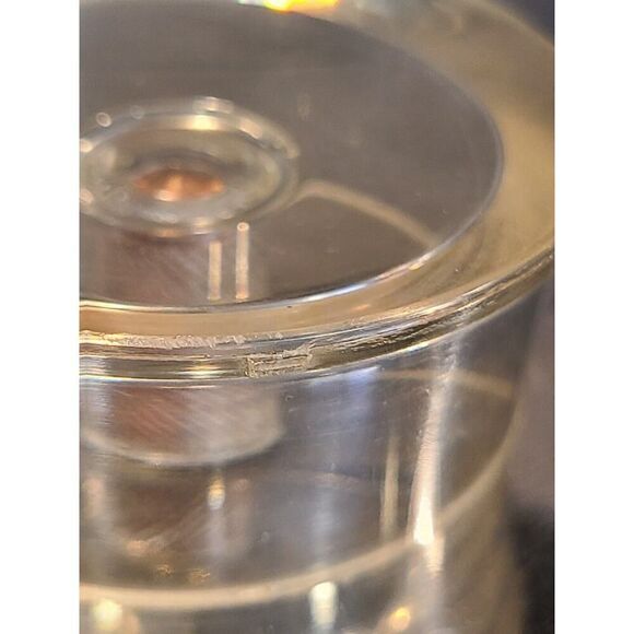 Revere Ware 1801 Stainless Steel MED Canisters w Lucite Knob 1960 MCM Set Of Two - Picture 8 of 10